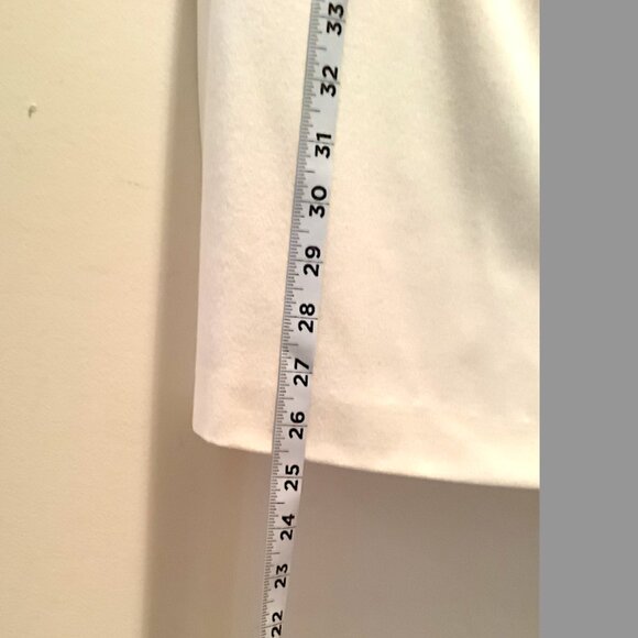 Nine West Sleeveless, Cream Dress w/ embellishments, Size 14, lined w/ side zip - Picture 3 of 16